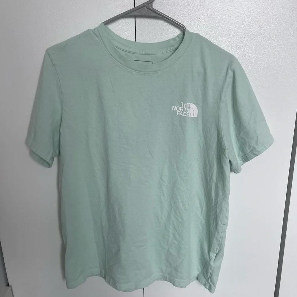 The North Face Light Green Logo T-Shirt - Picture 2 of 2